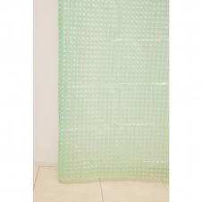 Штора для ванной А-023 3D (8000) зеленая 180х180 арт(104083)