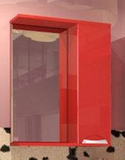 ВЗ.66.10 кр Зеркало-шкаф Камелия 65 (красный)