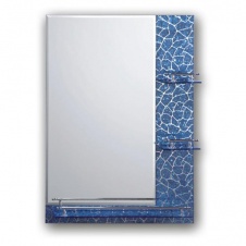 Зеркало FRAP 50х70 синее с 3-мя полочками комбинированное F657 (уп 5 шт) арт(11036)