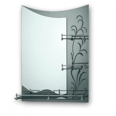 Зеркало FRAP 60х80 серое с 3-мя полочками комбинированное F688 (уп 5 шт) арт(11044)