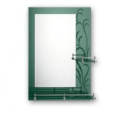 Зеркало FRAP 50х70 зеленое с 2-мя полочками комбинированное F686 (уп 10 шт) арт(11042)