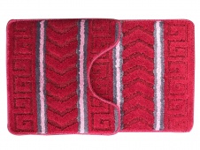 Набор ковров МК 2-ой 45х75, 45х45 см "Геометрия" (красный), арт(103319) Уп(25)