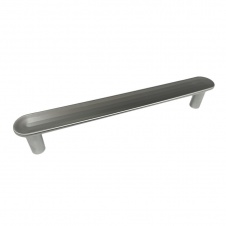 Ручка-скоба мебельная Trodos "DMZ-22650" 128 сплав ЦАМ, серебро арт(303626) Уп(0)