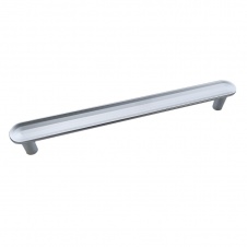 Ручка-скоба мебельная Trodos "DMZ-22650" 160 сплав ЦАМ, серебро арт(303630) Уп(0)