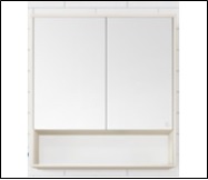 Зеркальный шкаф Сеул 80см, шт арт(NLS000092)