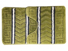 Набор ковров МК 2-ой 45х75, 45х45 см "Геометрия" (зеленый), арт(103317) Уп(40)