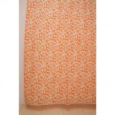 Штора для ванной WS-800 (мозайка) оранжевая 180х180 арт(104024) Уп(60)