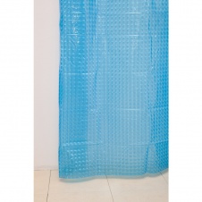 Штора для ванной А-023 3D (9001) голубая 180х180 арт(104084)