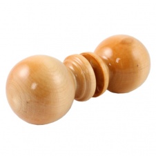 Ручка-кнопка деревянная шар, лак светлая (d=55мм),  арт(810006) Уп(40)