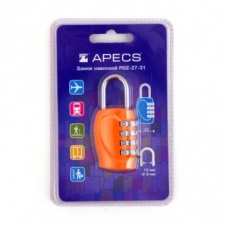 Замок висячий Apecs PDZ-27-31-CODE-Blister арт(H310022) Уп(0)