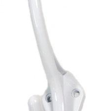 Крючок КВ6 бел.глянец (100) арт(H316721) Уп(0)