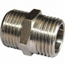 Ниппель G1/2" латунь/никель Галлоп Новосибирск арт(0204043)