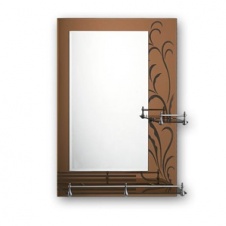Зеркало FRAP 50х70 бронза с 2-мя полочками комбинированное F685 (уп 10 шт) арт(11041)