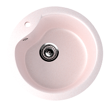 Мойка 480*480*210 круглая ES-12/U102-311 Светло-розовый арт(13188) Уп(0)