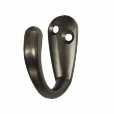 Крючок мебельный Trodos "DMZ-31304" 1-рожковый, черный никель брашированный матовый арт(303729) Уп(0)