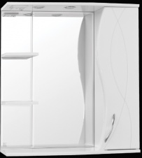 Зеркальный шкаф "Амелия" с подсветкой 80см, шт арт(NLS000004)